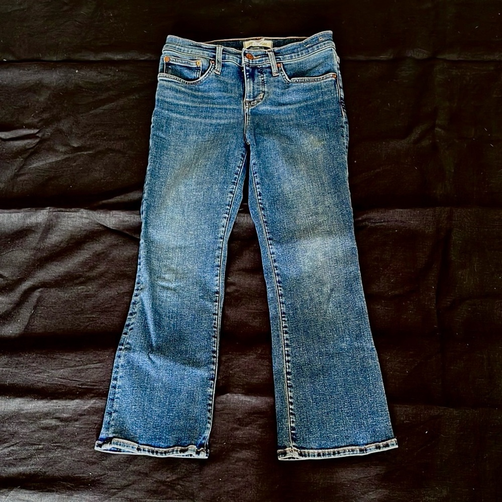 Madewell Mid-Rise Kick Out Blue Boot Cut Jeans 26P
